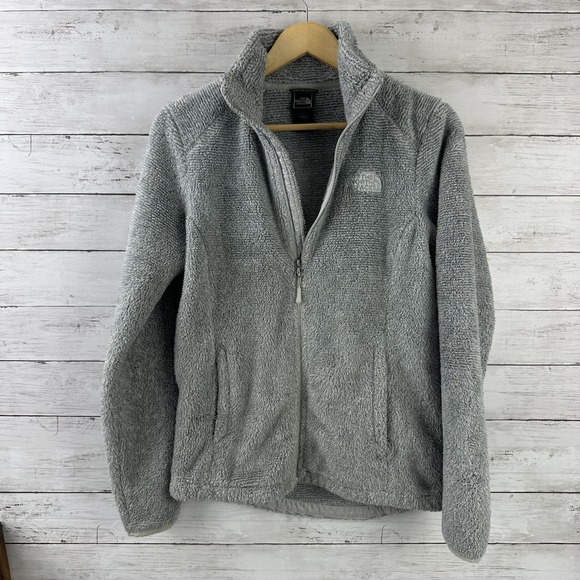 The North Face Women's Small Osito Fleece Jacket Gray‎ Full Zip - Picture 1 of 10